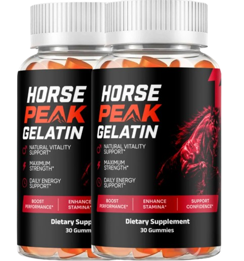 Two bottles of Horse Peak Gelatin